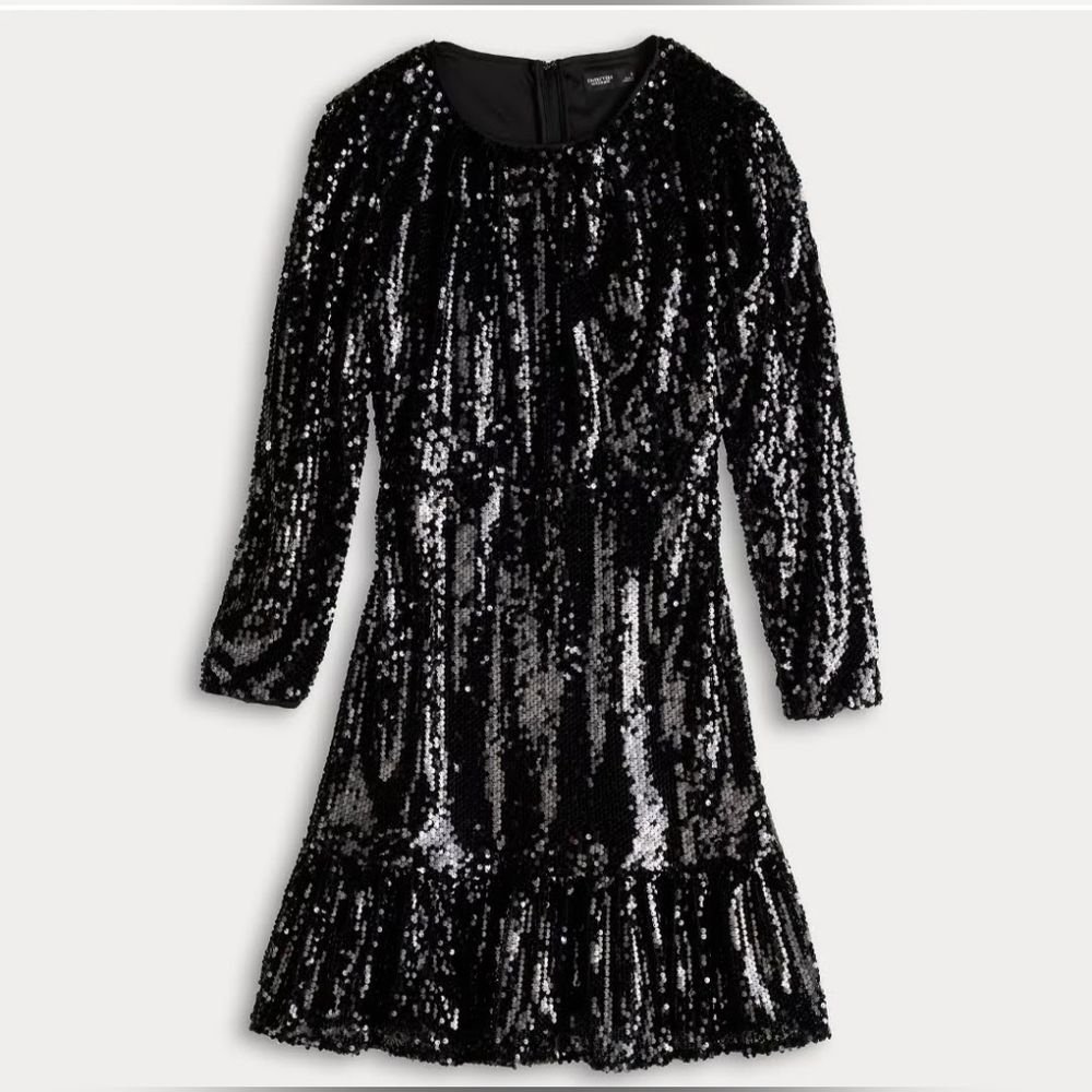 NWT! Fall Glam Sequin Barbiecore LBD Women's Party Dance Formal Minidress Small - Picture 11 of 17